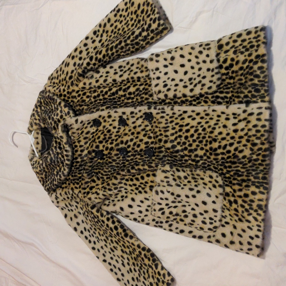 a.n.a leopard/cheetah print coat